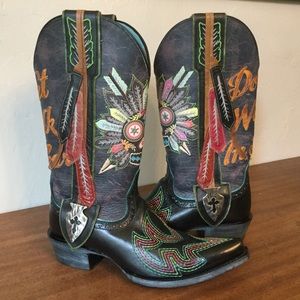 women's sugar skull cowboy boots